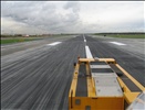 Runway 10L view from the towed aircraft 